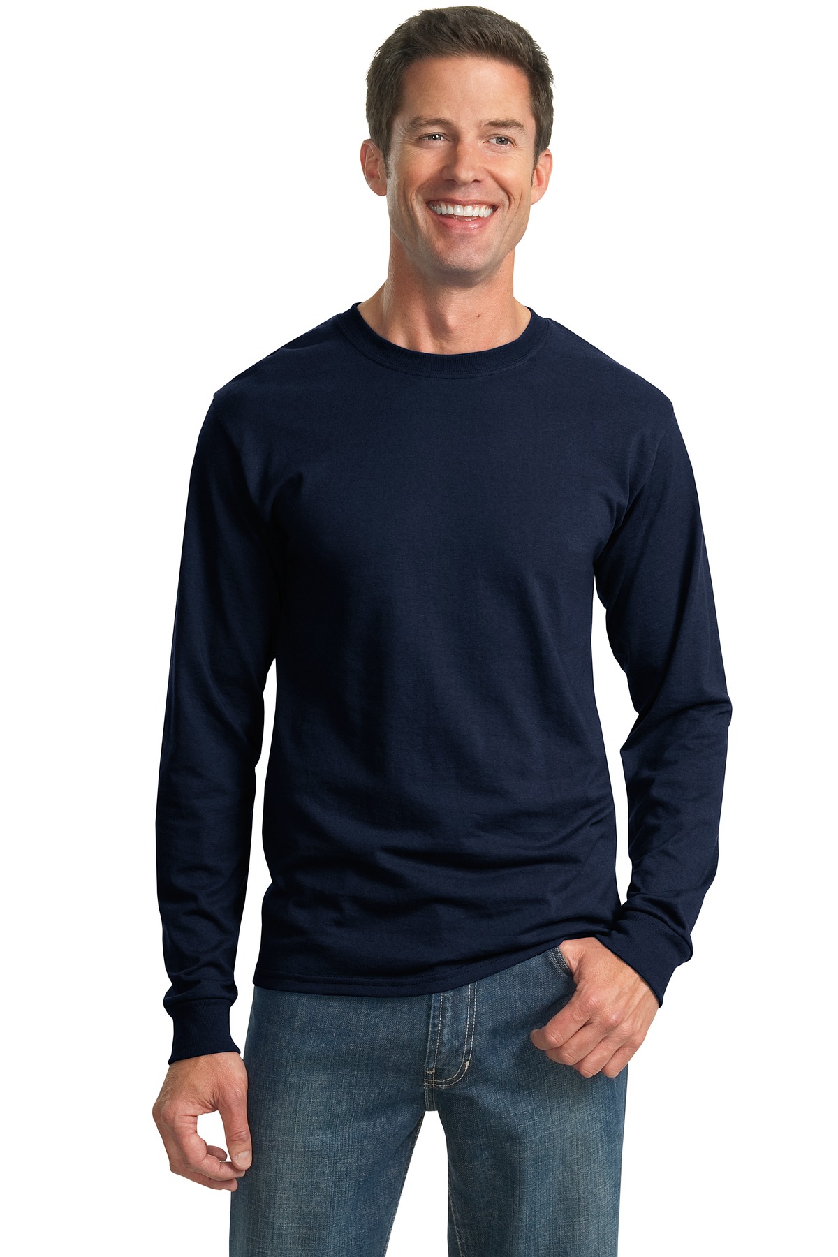JERZEES ® - Dri-Power ® 50/50 Cotton/Poly Long Sleeve T-Shirt. 29LS ...